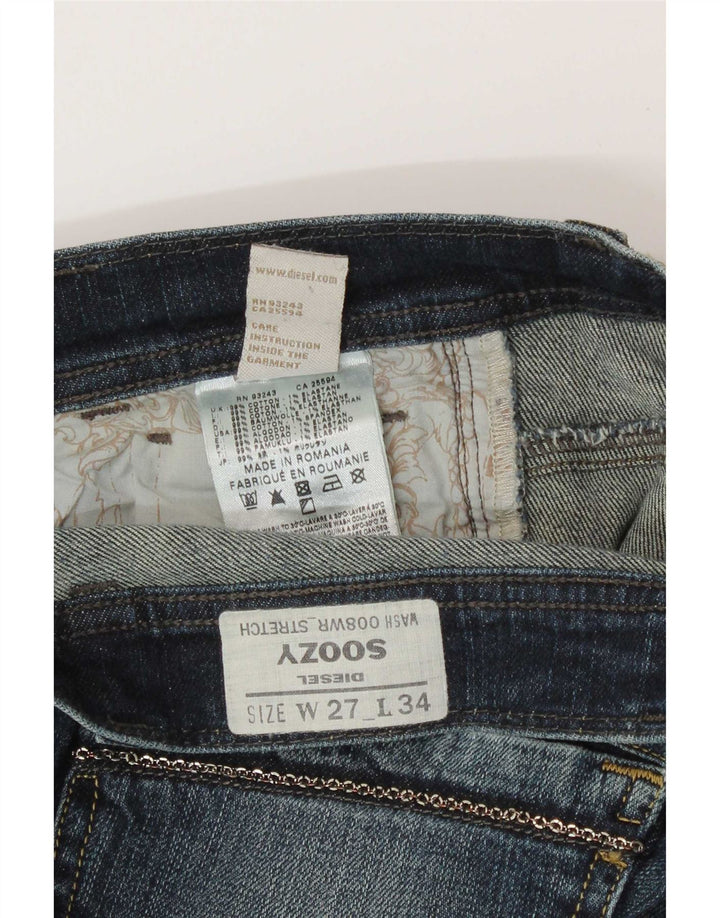 Blugi Diesel pentru femei Soozy Bootcut W27 L30 Bumbac albastru