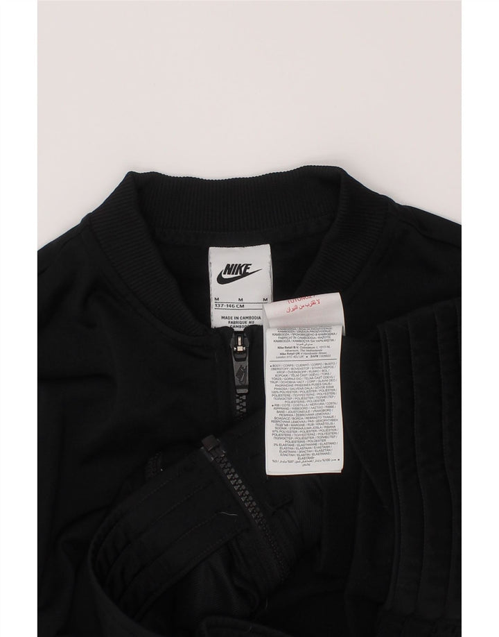Jachetă de trening pentru fete Nike 10-11 ani, mediu negru, color block