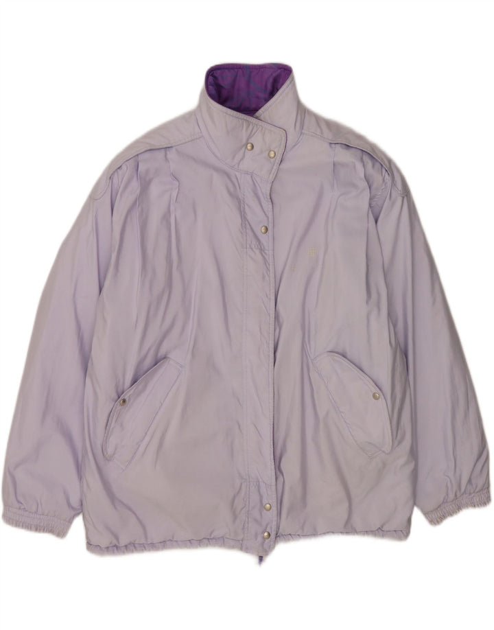 Jachetă reversibilă supradimensionată pentru femei Belfe UK 14 mare violet floral
