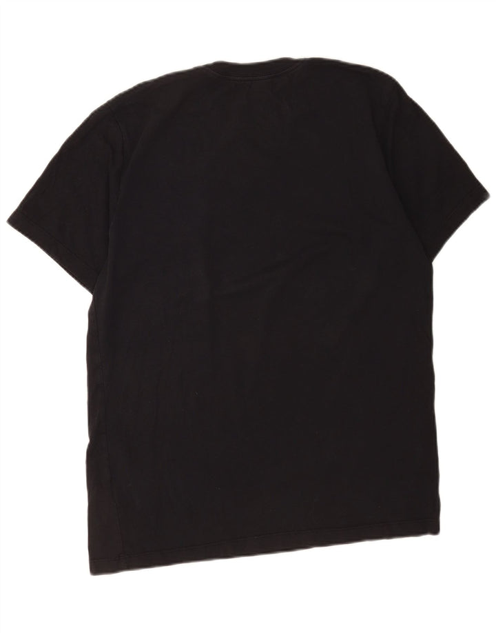 Tricou grafic Nike pentru bărbați Top mediu negru bumbac