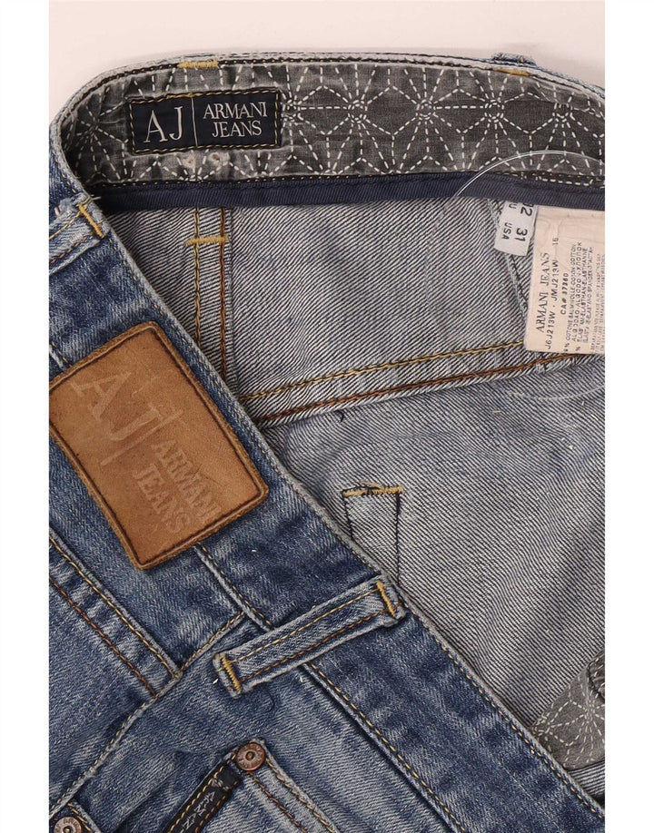 Blugi drepti pentru femei Armani W32 L30 Bumbac albastru
