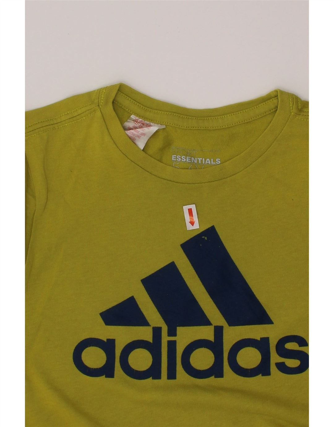 Tricou grafic ADIDAS Climalite pentru baieti Top 5-6 ani bumbac verde