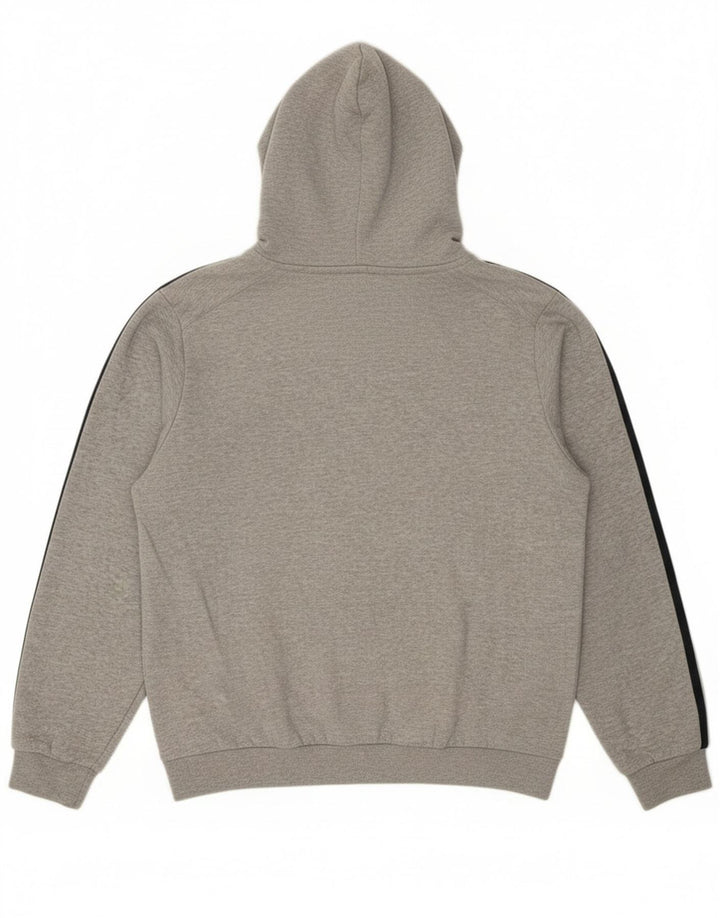 Pulover Adidas pentru bărbați, bumbac cu pete, gri mediu
