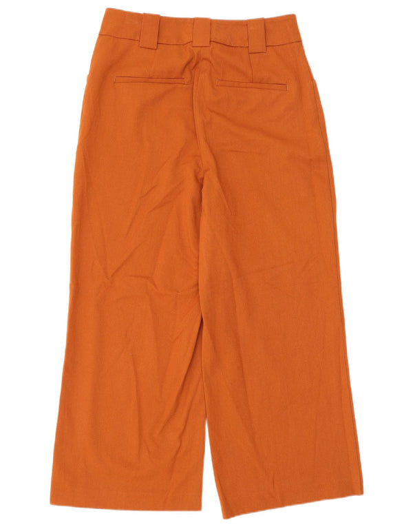 Pantaloni tăiați cu talie înaltă pentru femei Marks & Spencer UK 8 Small W28 L25 Maro