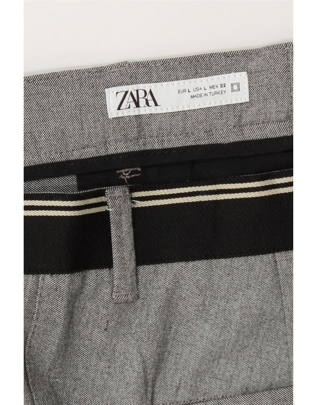 Pantaloni chino conici pentru bărbați Zara L32 L29 Gri