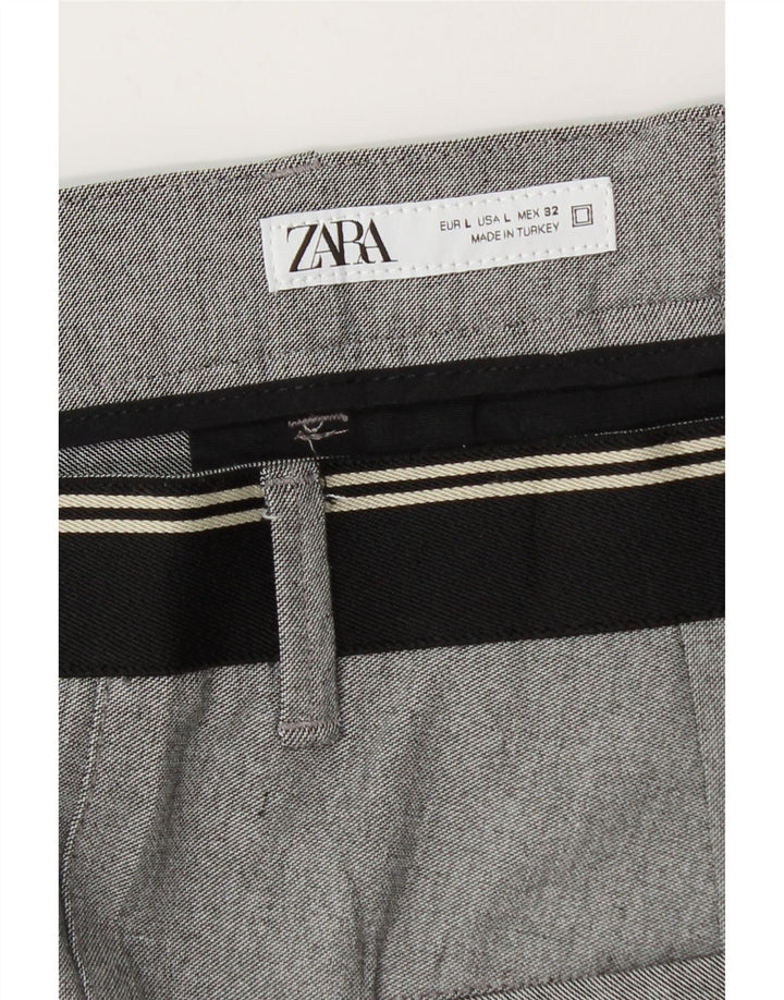 Pantaloni chino conici pentru bărbați Zara L32 L29 Gri