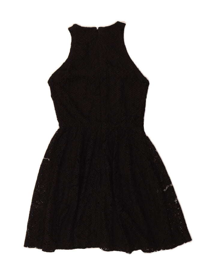 MOSSIMO Womens Sleeveless A-Line Dress UK 10 Small Black Nylon Vintage Mossimo and Second-Hand Mossimo from Messina Hembry 