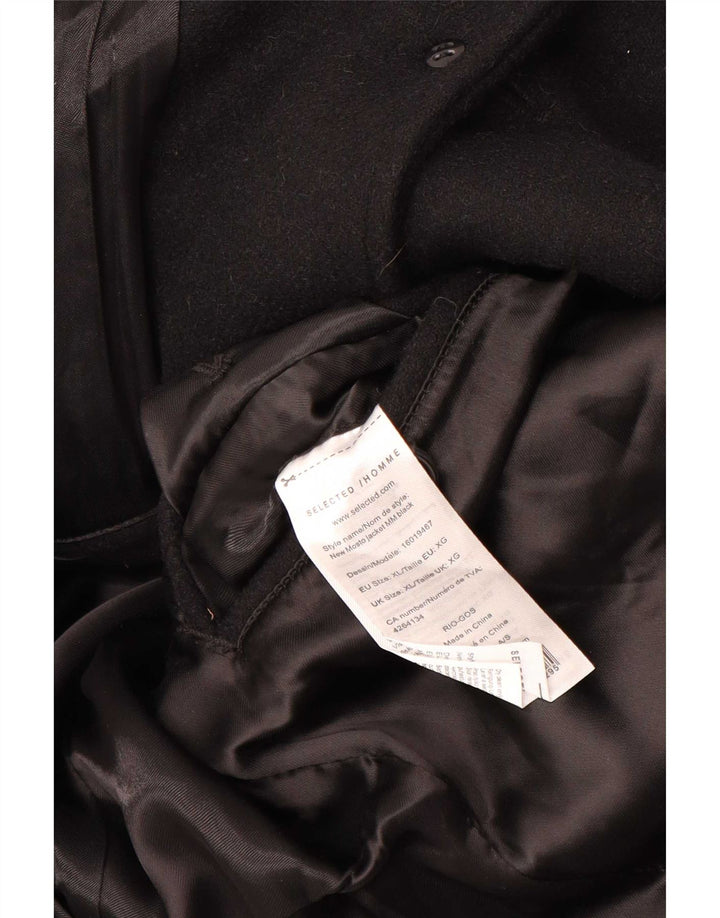 Palton pentru bărbați Selected Homme UK 42 XL Lână neagră