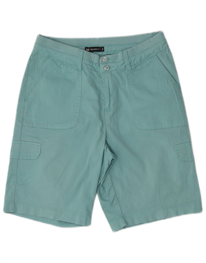 Pantaloni scurți cargo pentru femei Lee, cu ajustare relaxată, US 8 Medium W30, bumbac turcoaz