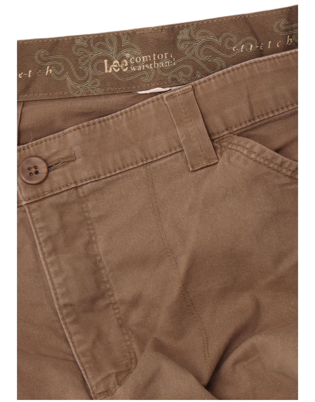 Pantaloni cargo drepti pentru femei Lee W31 L28 maro