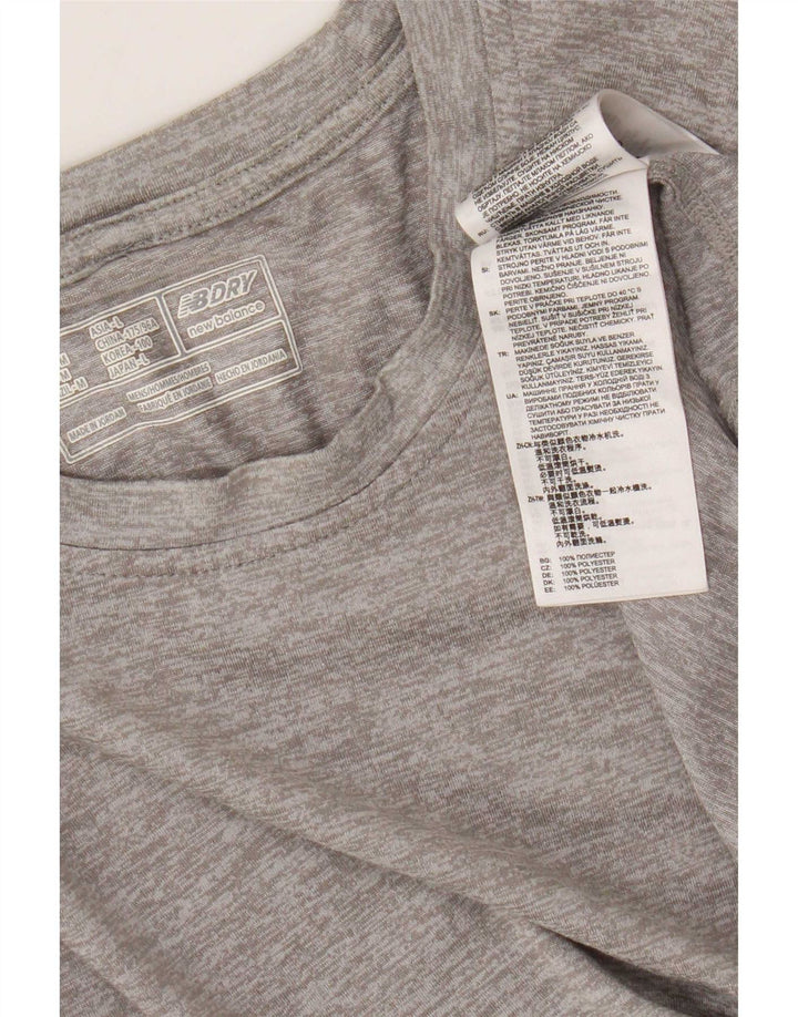 Tricou pentru bărbați New Balance Top Medium Gri Poliester