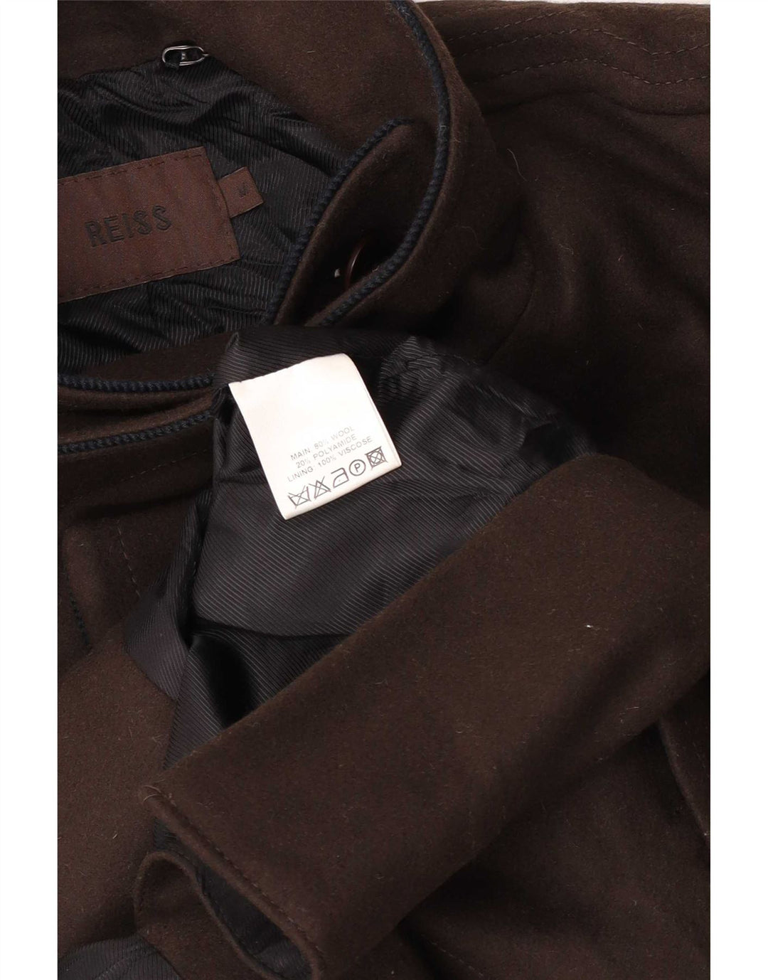 Palton pentru bărbați Reiss UK 38 Lână maro medie