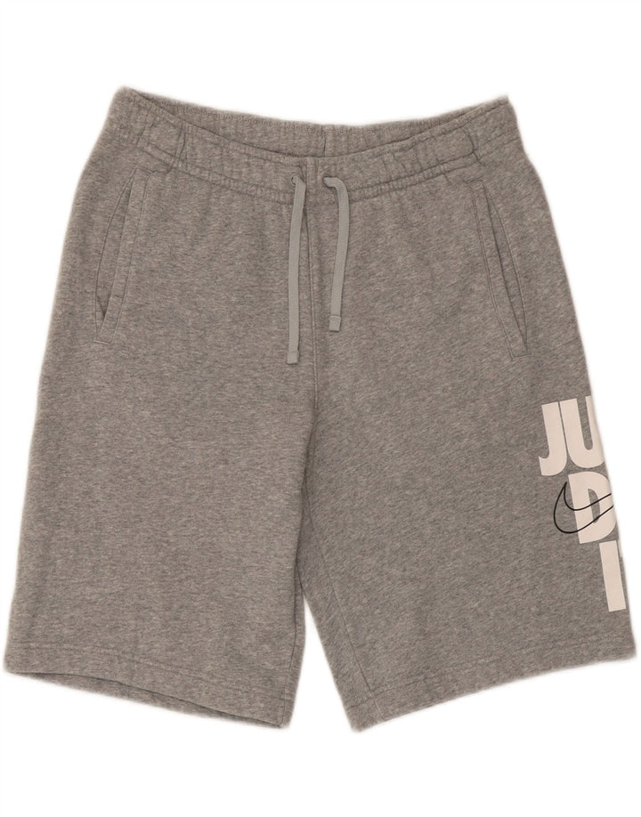 Pantaloni scurți sport grafic Nike pentru bărbați, gri medii, pete