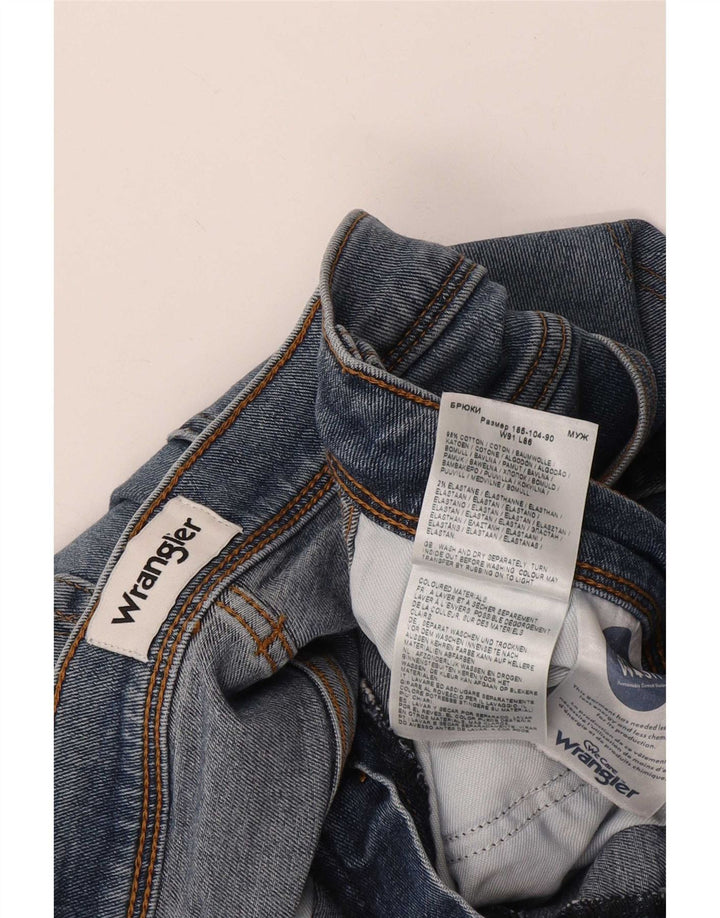 Blugi drepte pentru bărbați Wrangler Texas W36 L34 Bumbac albastru