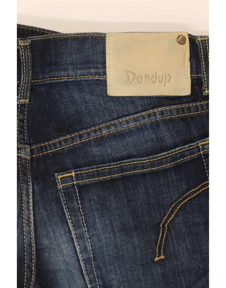 Pantaloni scurți din denim Dondup pentru femei cu talie joasă W30, albastru bleumarin mediu