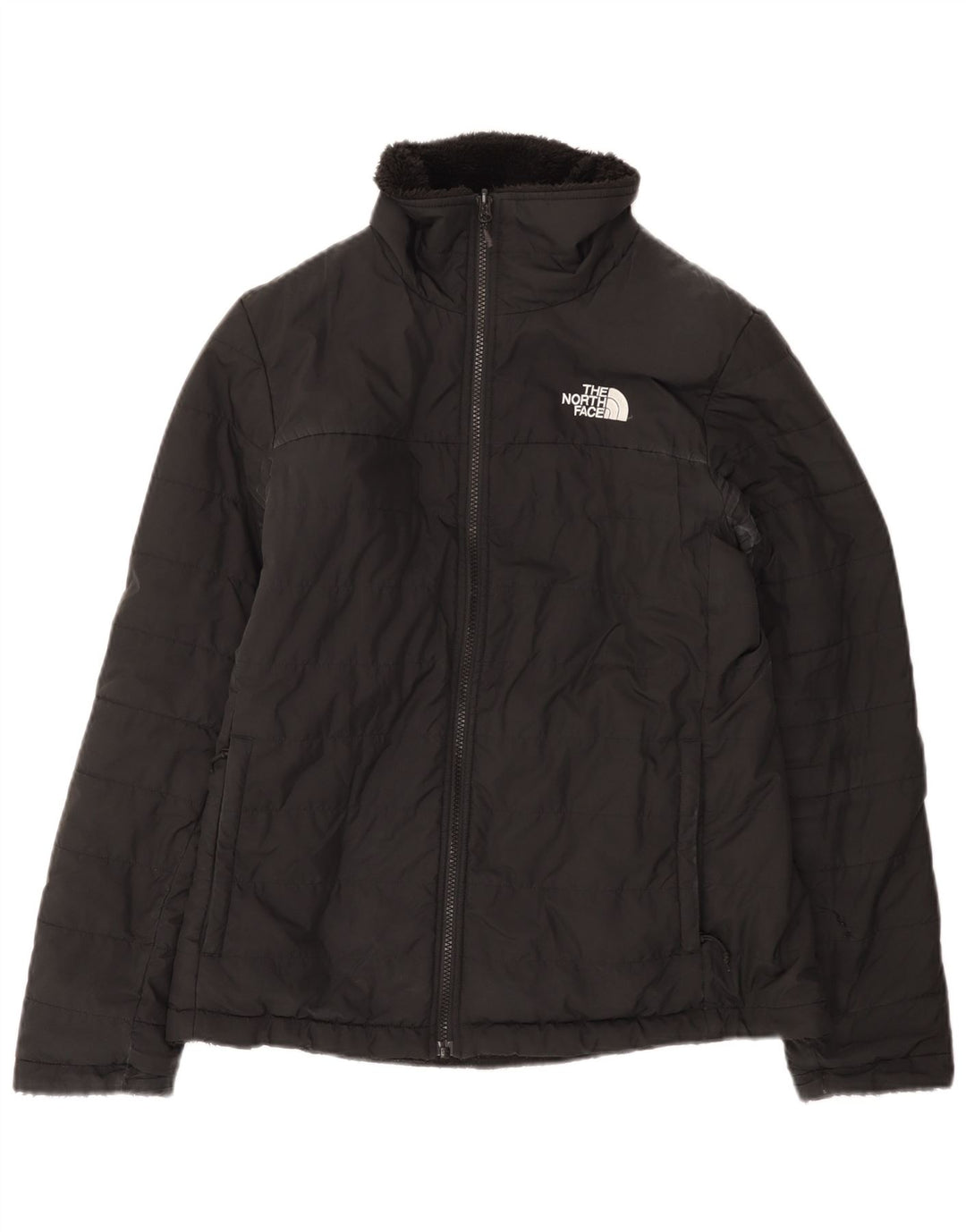 Jachetă căptușită reversibilă pentru femei The North Face UK 14 Poliester mediu negru