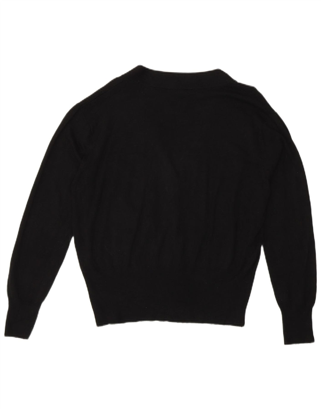 Pulover cardigan pentru femei Zara UK 14 Medium Black Viscose