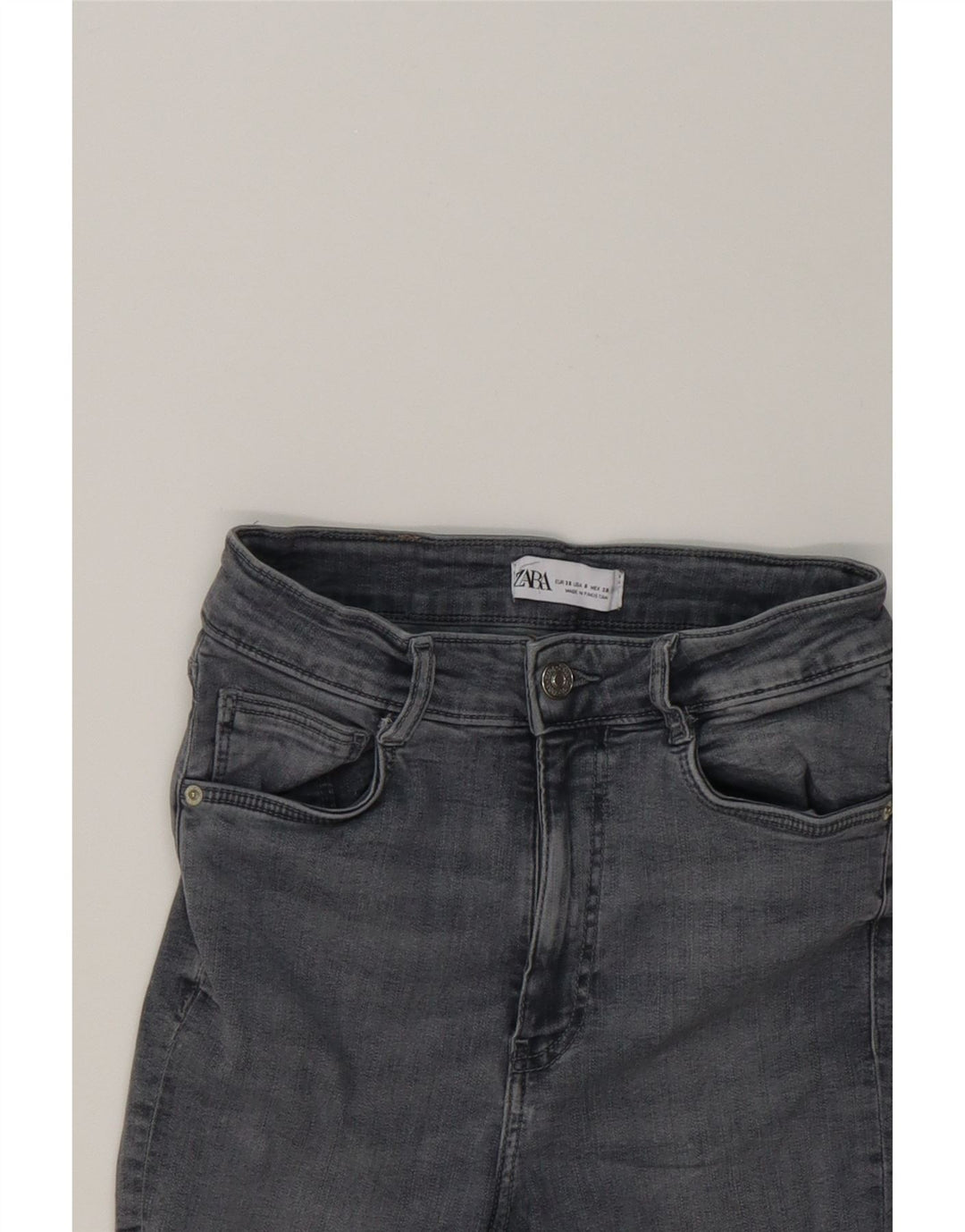 ZARA Womens Skinny Jeans EU 38 Medium W28 L26 Grey Vintage Zara and Second-Hand Zara from Messina Hembry 