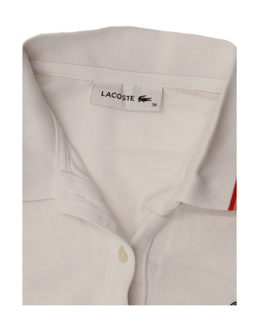 Tricou polo pentru femei Lacoste Mărimea 38 Medium White