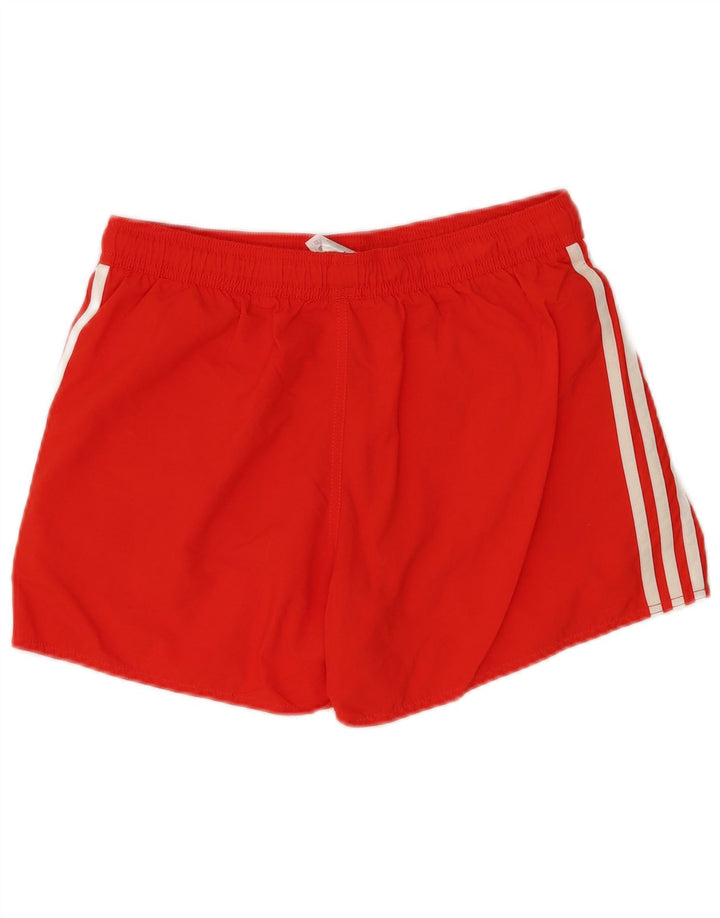 Pantaloni scurți sport pentru bărbați Adidas, poliester roșu mediu