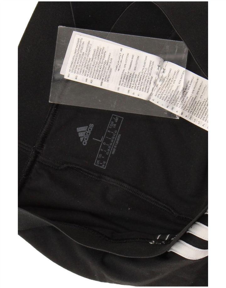 Leggings pentru femei ADIDAS UK 16/18, mare, negru, bumbac