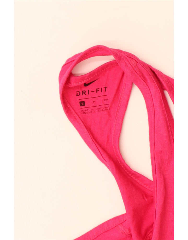 Vesta Nike Dri Fit pentru femei UK 8 Small, roz, poliester