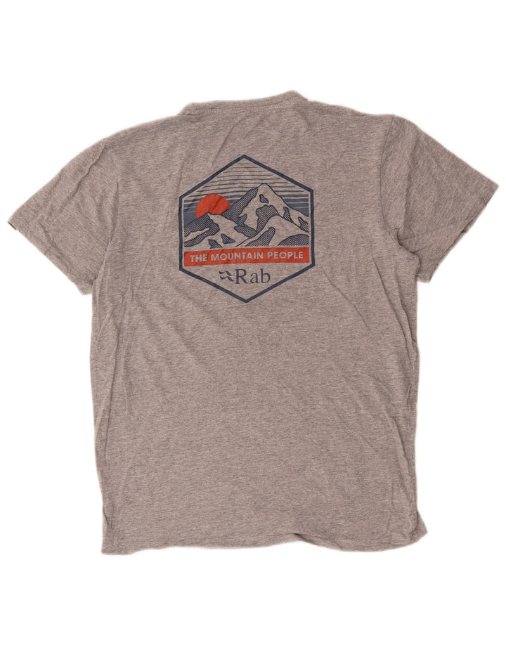 Tricou grafic pentru bărbați Rab Top Medium Gri