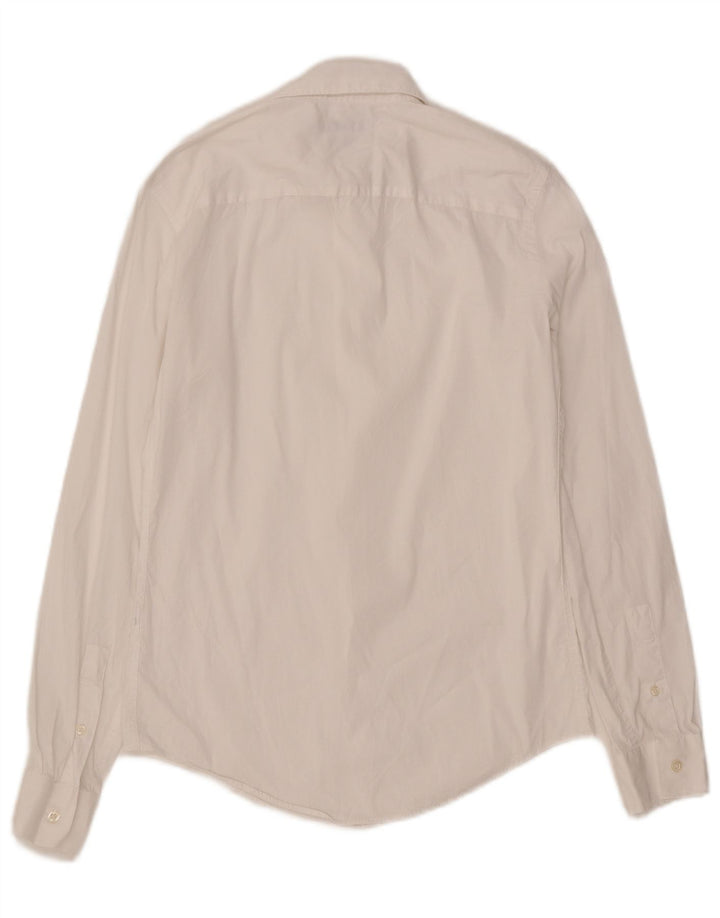 Cămașă pentru bărbați ZARA Slim Fit Mic Alb