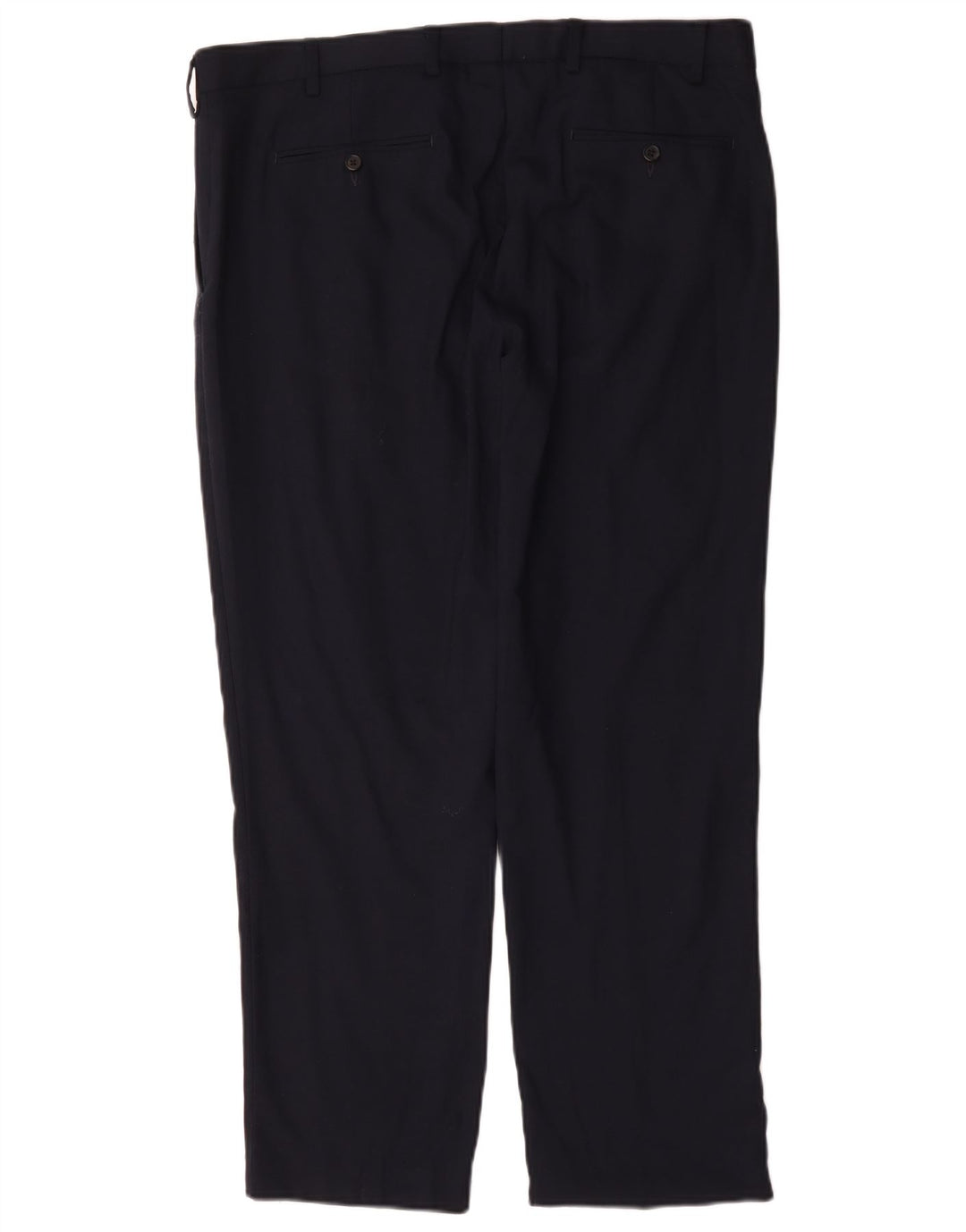Pantaloni de costum pentru bărbați Marks & Spencer, cu tăiere obișnuită, L38 L29 Lână bleumarin