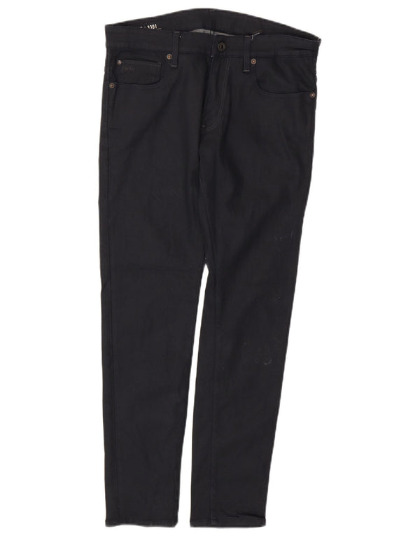 Blugi G-STAR 3301 Super Slim pentru bărbați W33 L30 Bumbac bleumarin