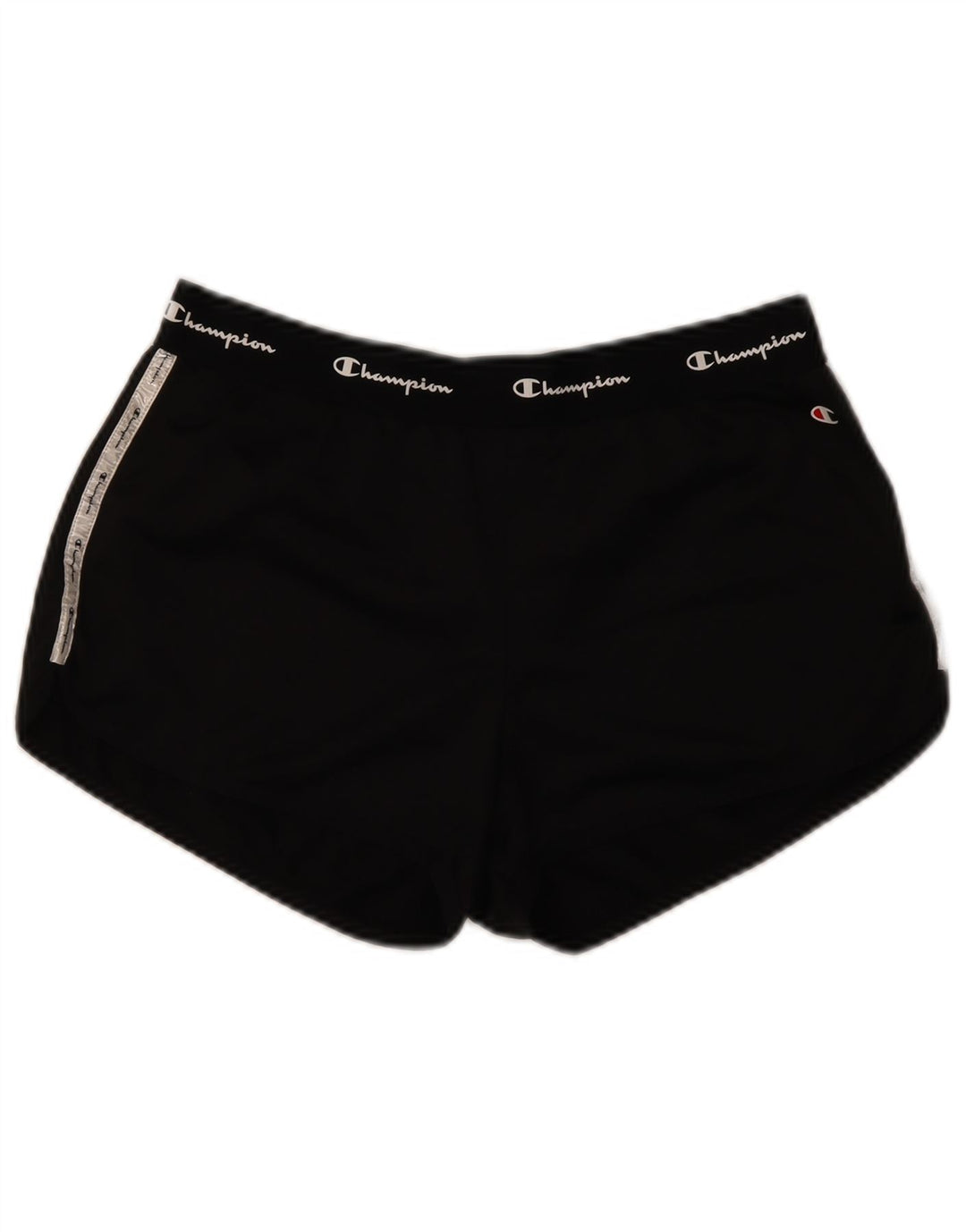 Pantaloni scurți sport grafic Champion pentru femei UK 14, mari, negru, poliester