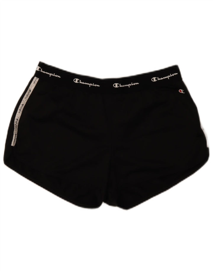 Pantaloni scurți sport grafic Champion pentru femei UK 14, mari, negru, poliester