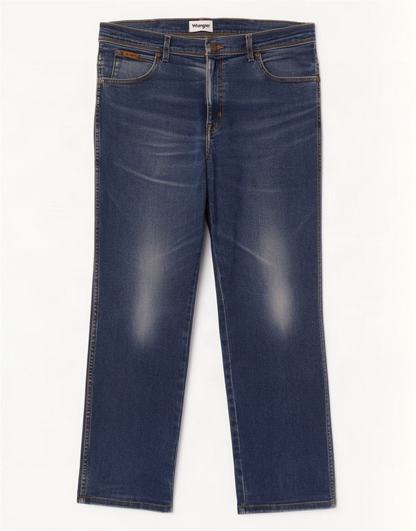 Blugi drepte pentru bărbați Wrangler Texas W36 L29 Bumbac albastru