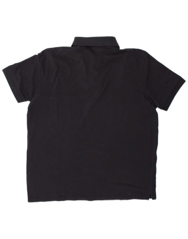 Tricou polo pentru bărbați Hugo Boss XL, bumbac negru
