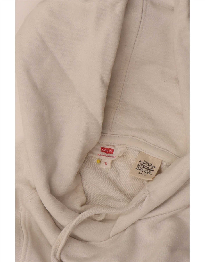 Pulover Levi's pentru bărbați cu capota, alb, mic