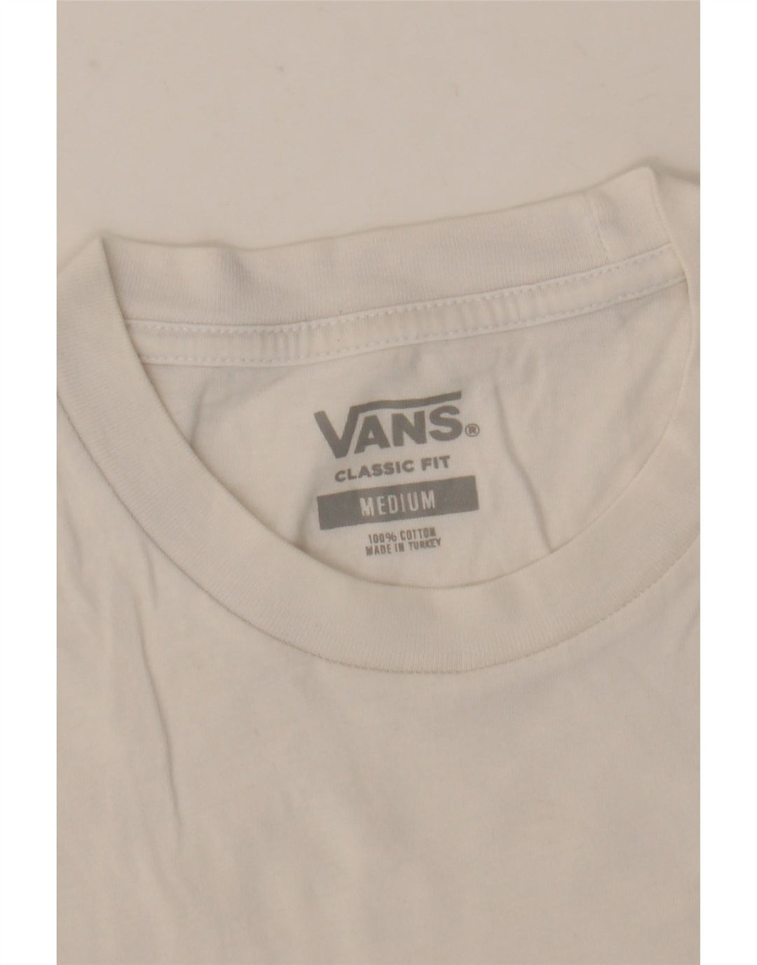 Tricou VANS Classic Fit pentru bărbați Top mediu negru din bumbac color bloc
