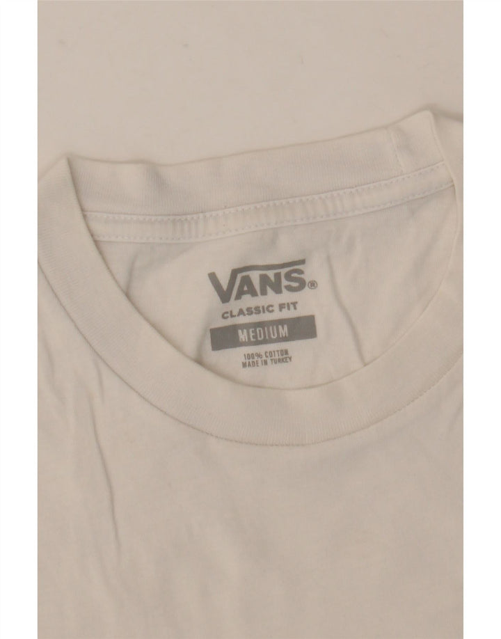 Tricou VANS Classic Fit pentru bărbați Top mediu negru din bumbac color bloc