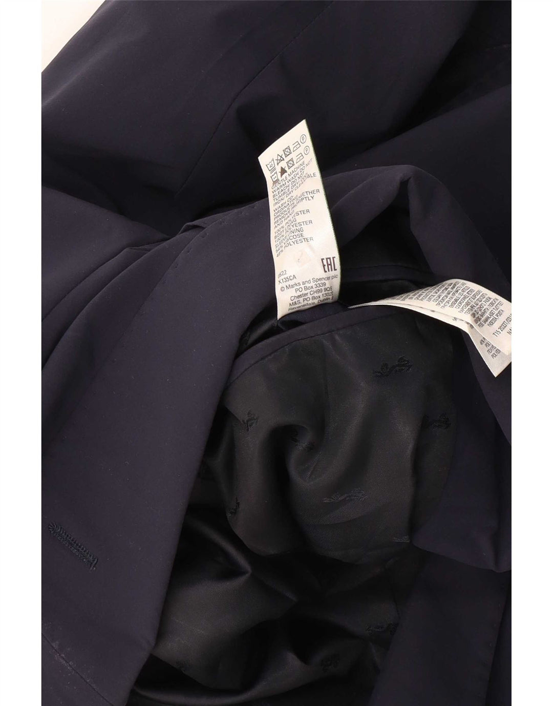 Jachetă pentru bărbați Marks & Spencer cu 2 nasturi, UK 38, bleumarin mediu