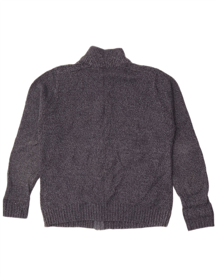 Pulover cardigan pentru bărbați Marks & Spencer, cu croială normală, mijlociu, albastru marin, pete