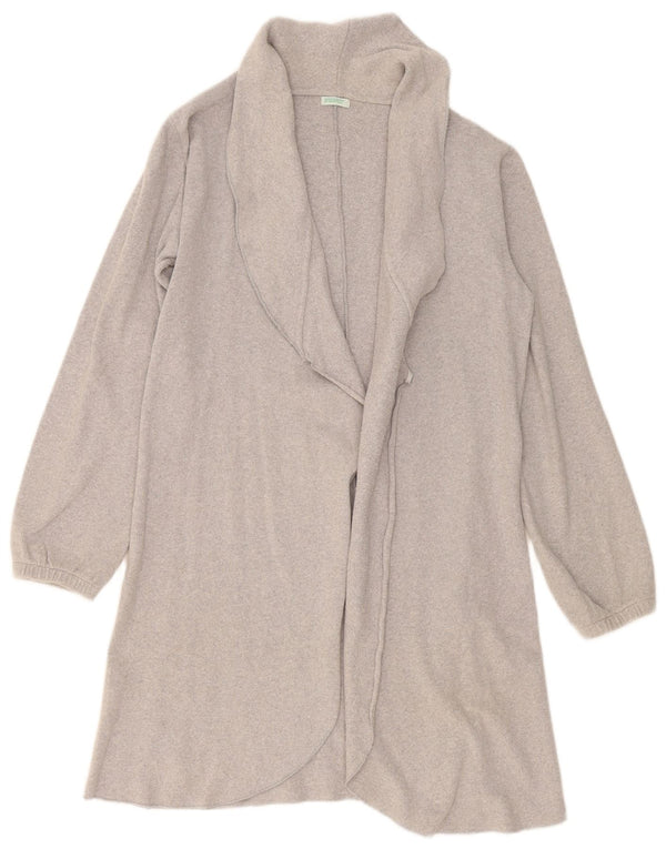 Pulover cardigan deschis pentru femei Benetton UK 14, gri mediu