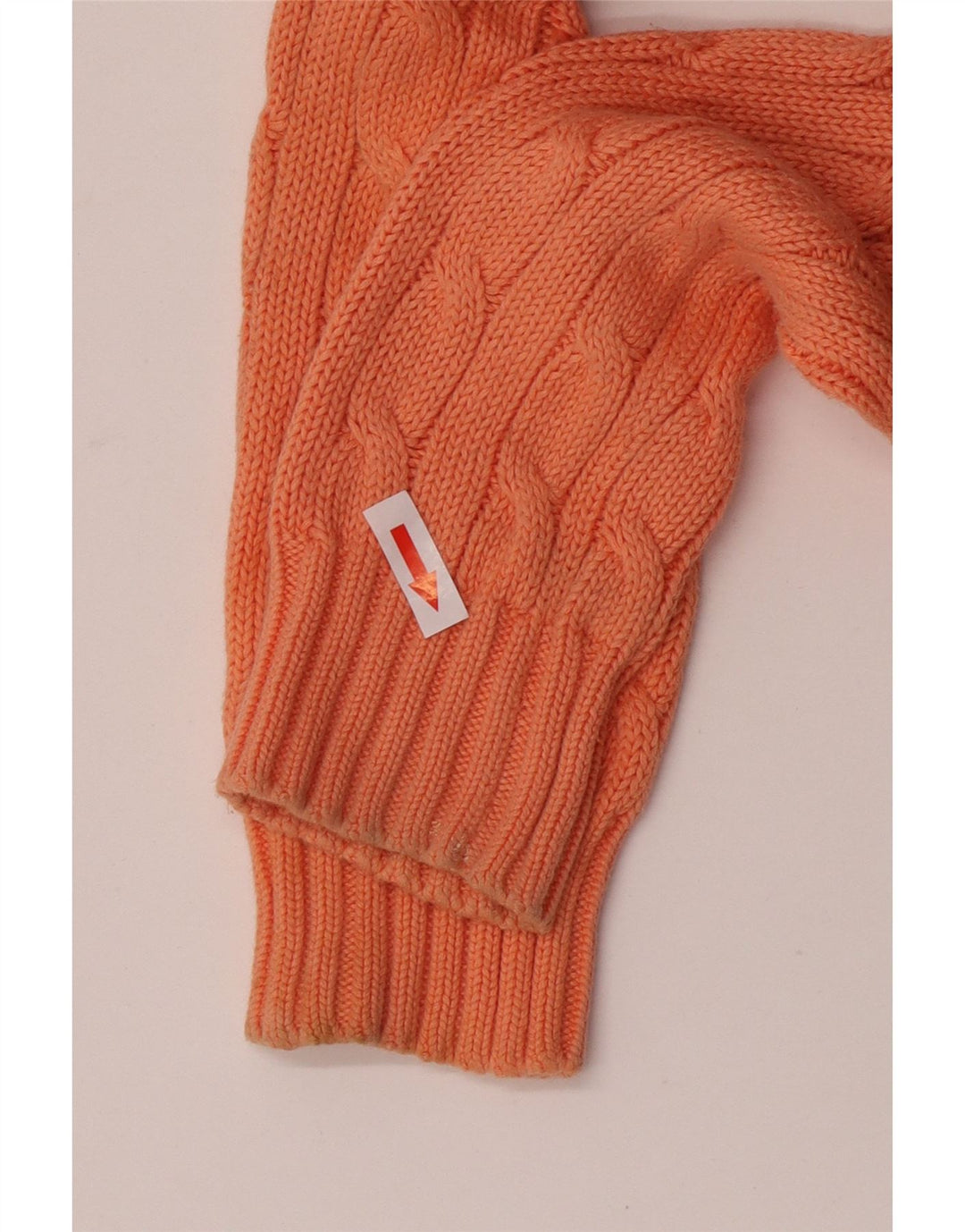 Pulover cu decolteu în V pentru femei Ralph Lauren UK 12 portocaliu mediu