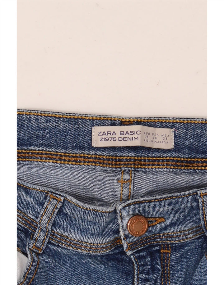 Blugi Slim Femei ZARA EU 38 Mici W28 L30 Albastru