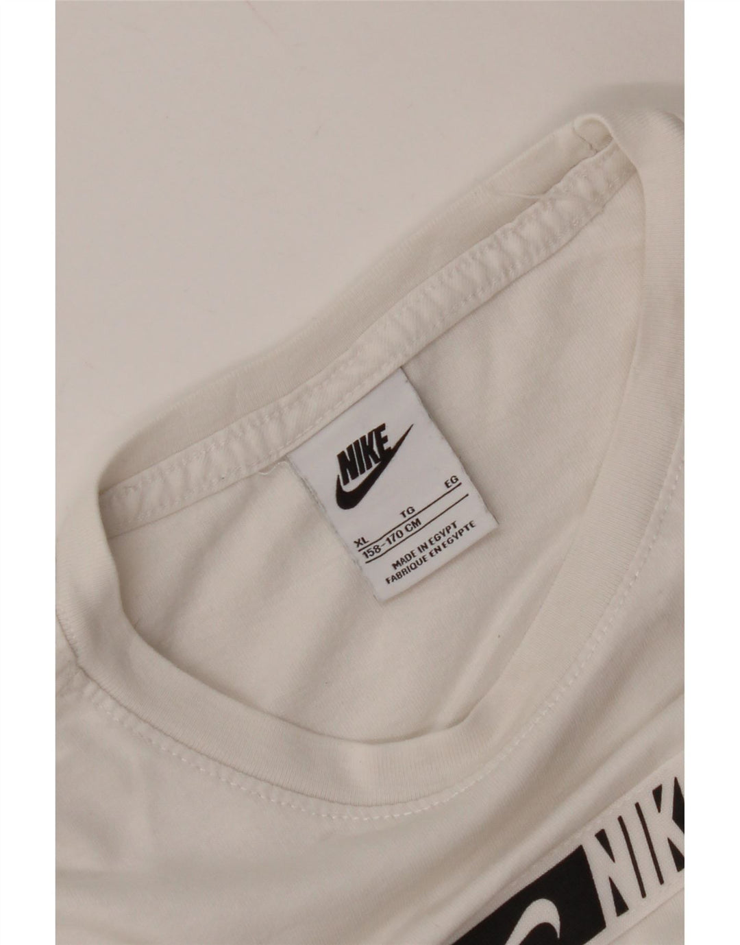 Tricou grafic pentru băieți NIKE Top 13-14 ani XL Alb