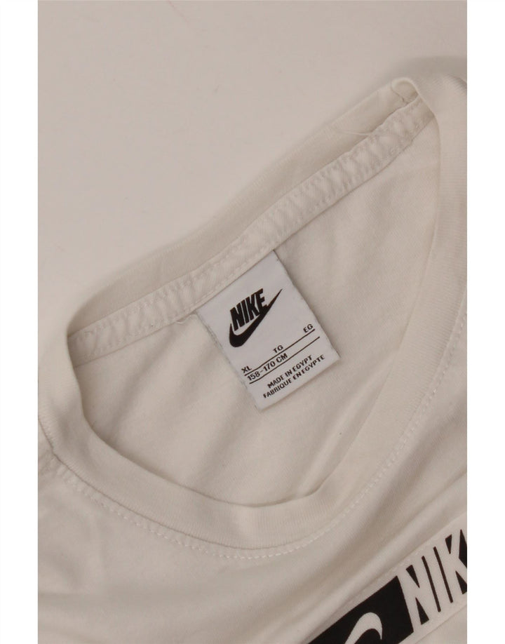 Tricou grafic pentru băieți NIKE Top 13-14 ani XL Alb