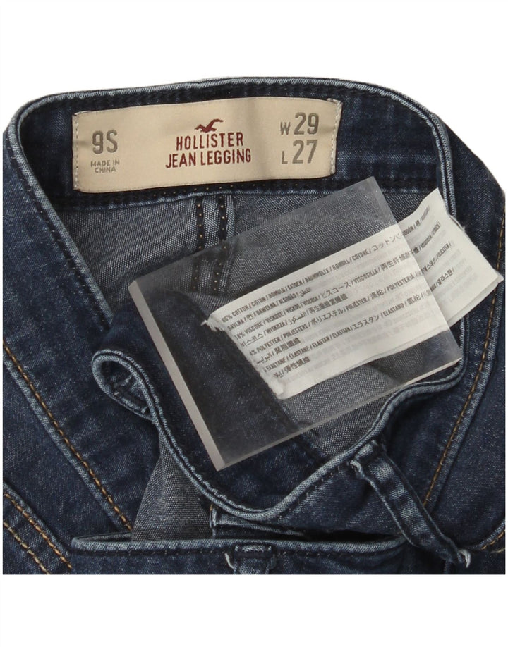 Blugi cu jambiere pentru femei HOLLISTER US 9 Medium W29 L27 Bumbac albastru