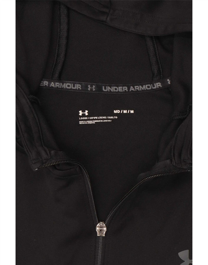Pulover Under Armour pentru bărbați, cu fermoar, negru mediu