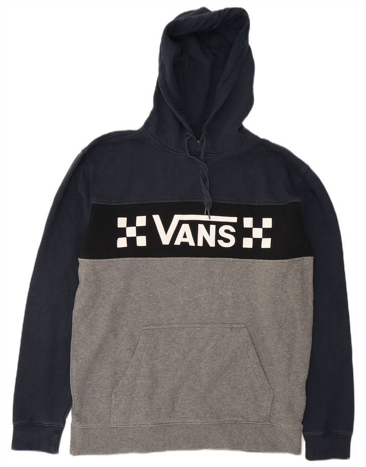 Pulover cu glugă grafic pentru bărbați Vans, bumbac mediu multicolor, bloc de culoare