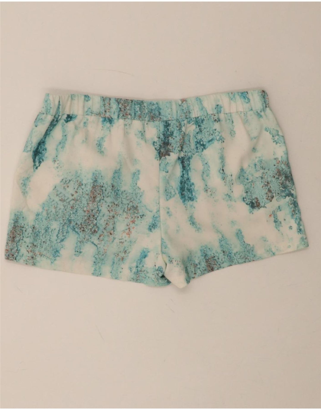 MOSSIMO Womens Hot Pants Large W36  Blue Tie Dye Polyester Vintage Mossimo and Second-Hand Mossimo from Messina Hembry 