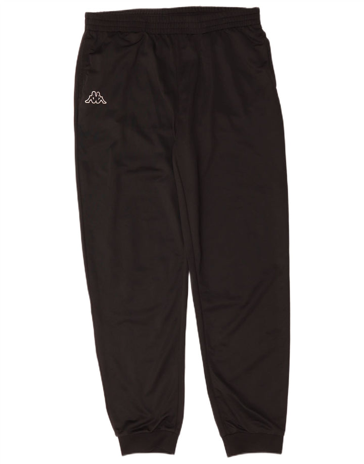 Pantaloni de trening pentru bărbați Kappa Joggeri mari, negru, poliester