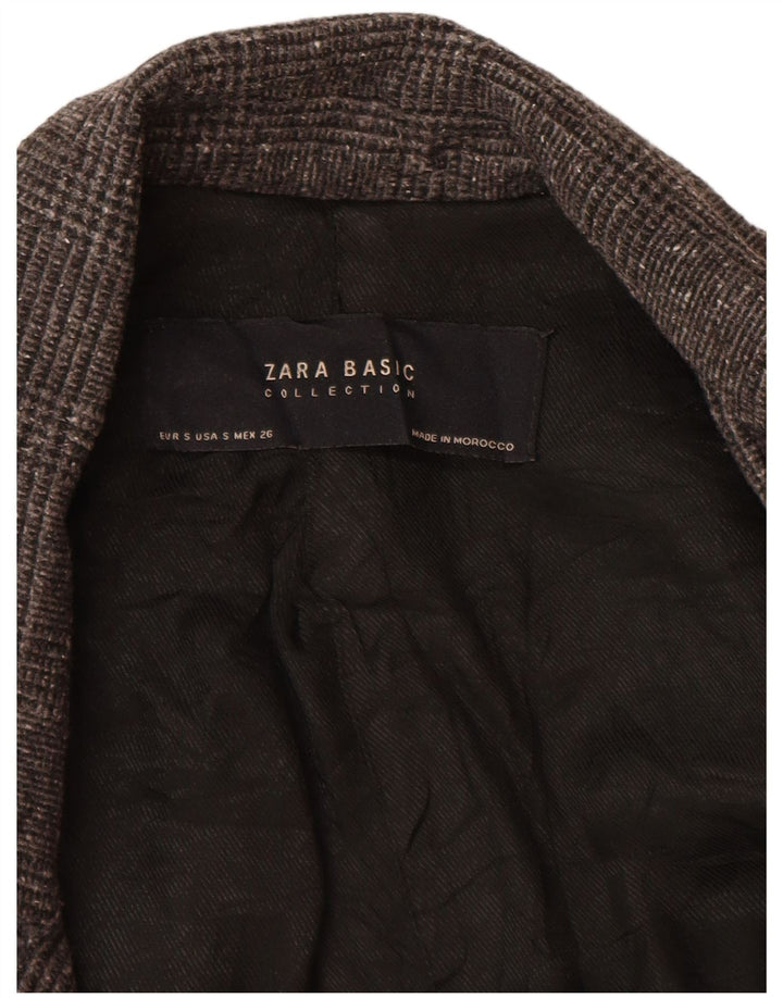 Jachetă blazer supradimensionată pentru femei Zara, 10 UK 10, gri mic, picioare de găină